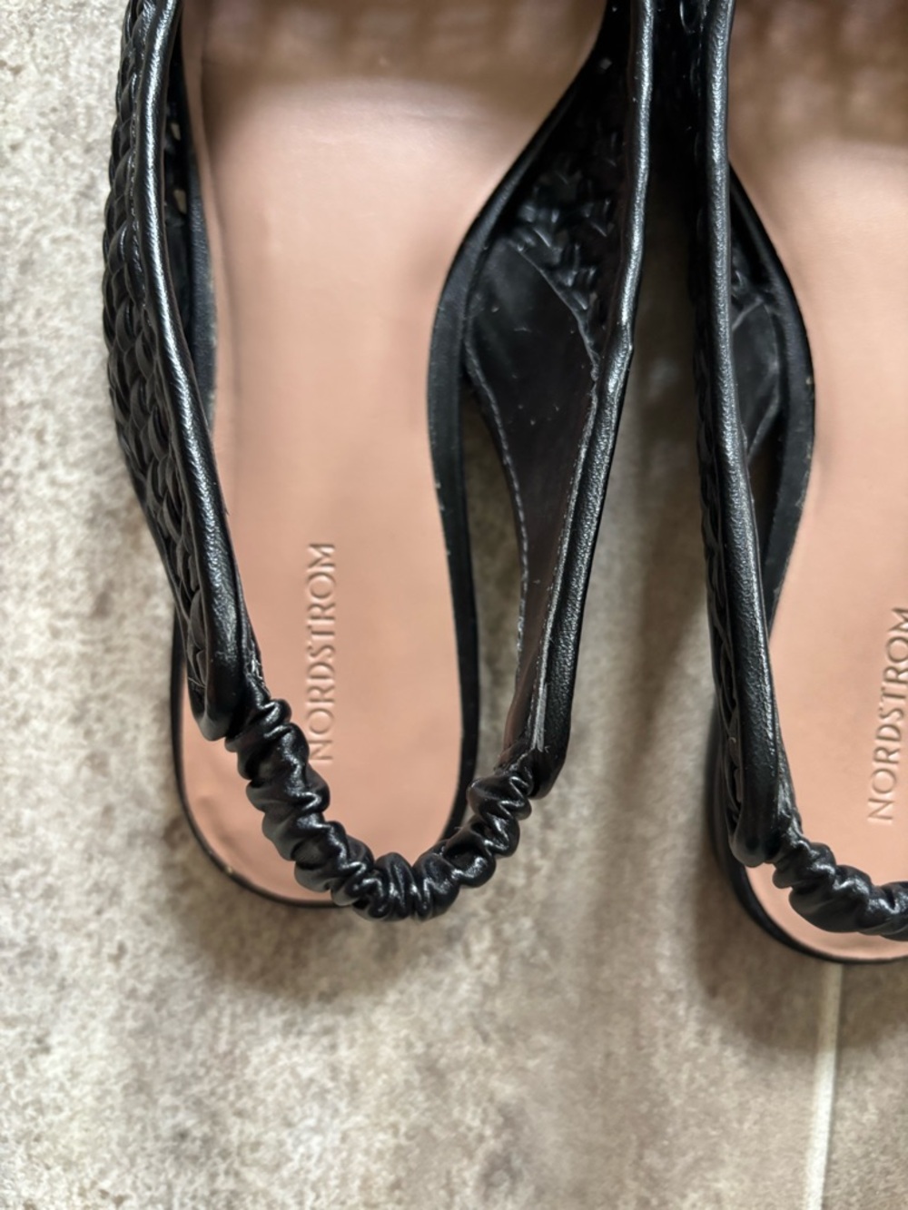 Arabella Woven Slingback Flat Black 7.5 - Picture 4 of 8